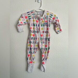 Bonds wondersuit size 0-3 months rainbow party heart stars bonds together